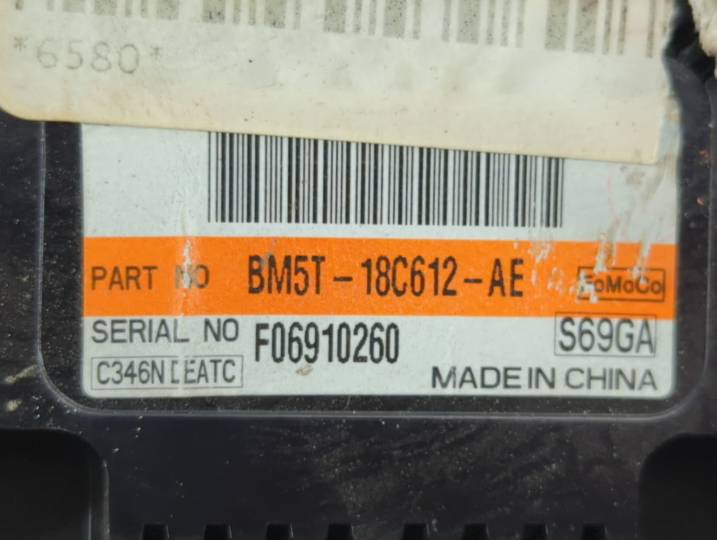 2012 Ford Focus Climate Control Module Temperature AC/Heater Replacement P/N:BM5T-18C612-AE Fits OEM Used Auto Parts - Oemus