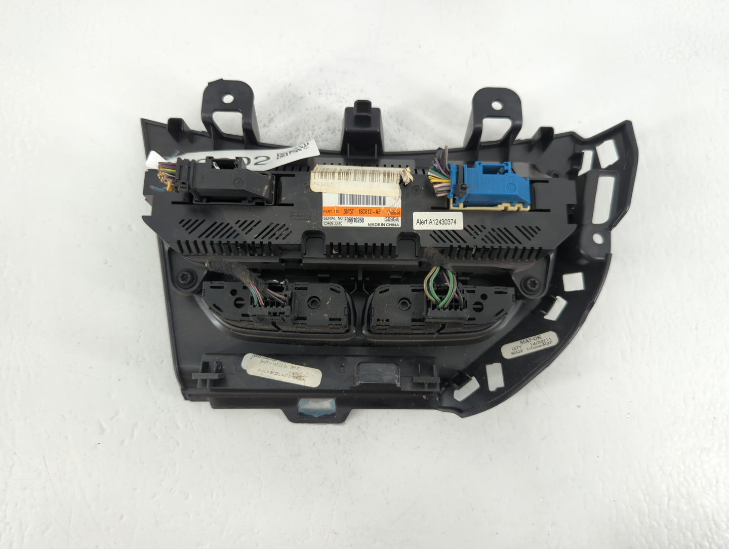 2012 Ford Focus Climate Control Module Temperature AC/Heater Replacement P/N:BM5T-18C612-AE Fits OEM Used Auto Parts - Oemus