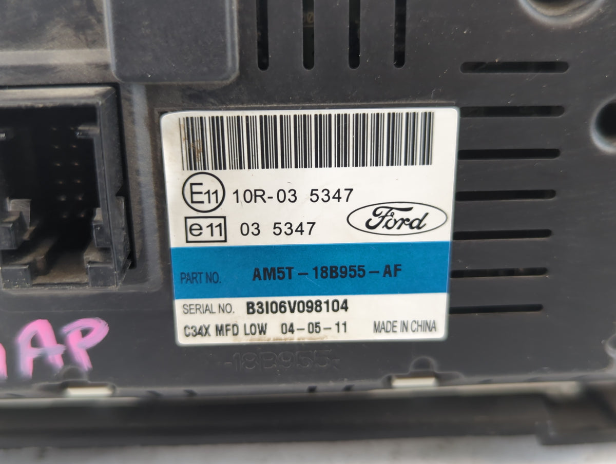 2012-2012 Ford Focus Information Radio Display Screen 686836 - Oemusedautoparts1.com