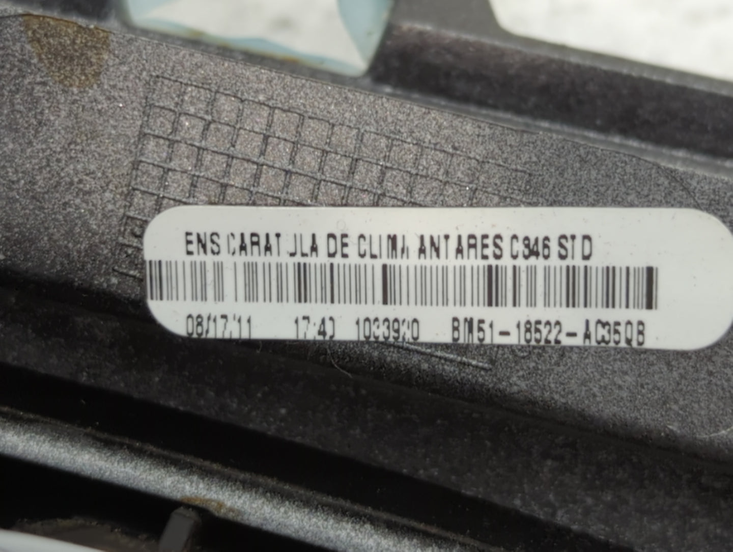 2012 Ford Focus Climate Control Module Temperature AC/Heater Replacement P/N:BM51-18522-AC350B Fits OEM Used Auto Parts - Oe