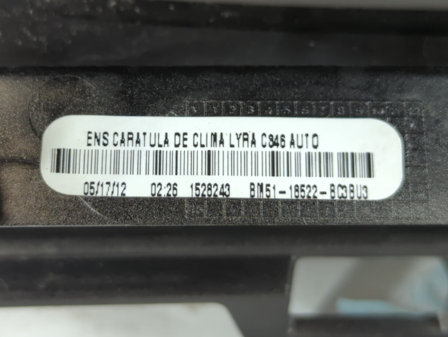 2012 Ford Focus Climate Control Module Temperature AC/Heater Replacement P/N:BM51-18522-BC3 Fits OEM Used Auto Parts - Oemus