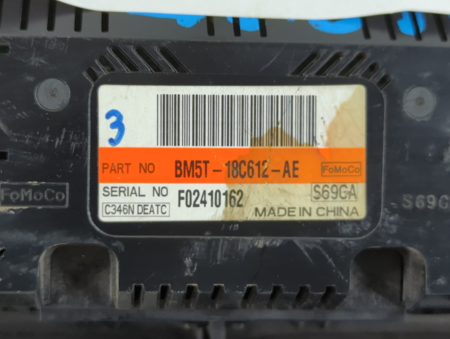 2012 Ford Focus Climate Control Module Temperature AC/Heater Replacement P/N:BM5T-18C612-AE Fits OEM Used Auto Parts - Oemus