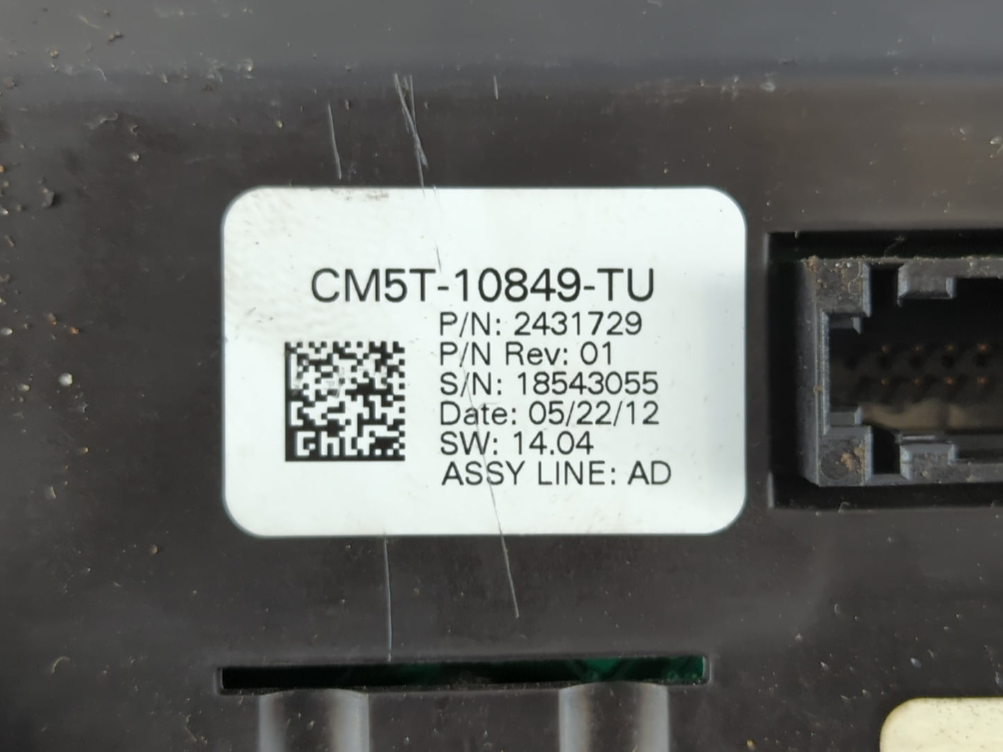 2012 Ford Focus Instrument Cluster Speedometer Gauges P/N:CM5T-10849-TU Fits OEM Used Auto Parts - Oemusedautoparts1.com