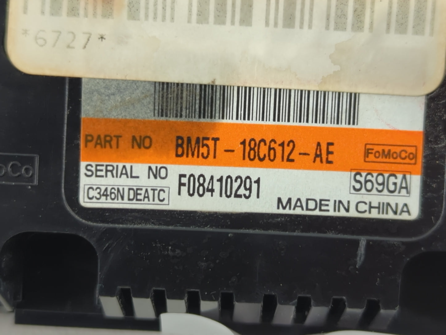 2012 Ford Focus Climate Control Module Temperature AC/Heater Replacement P/N:BM5T-18C612-AE Fits OEM Used Auto Parts - Oemus