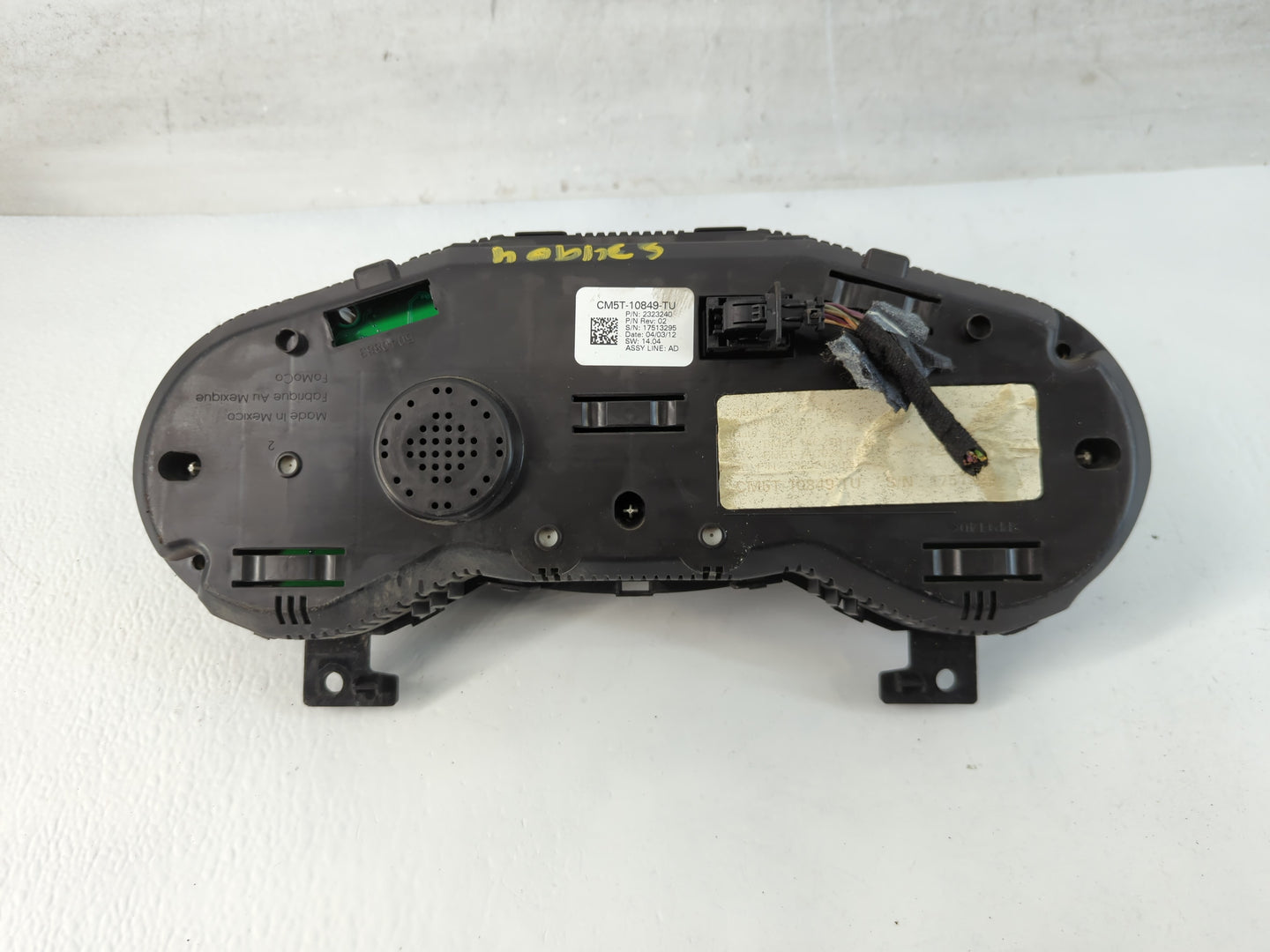 2012 Ford Focus Instrument Cluster Speedometer Gauges P/N:CM5T-10849-TU Fits OEM Used Auto Parts - Oemusedautoparts1.com