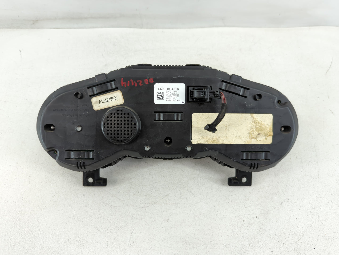 2012 Ford Focus Instrument Cluster Speedometer Gauges P/N:CM5T-10849-TN Fits OEM Used Auto Parts - Oemusedautoparts1.com