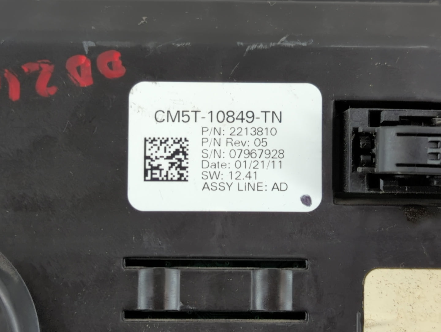 2012 Ford Focus Instrument Cluster Speedometer Gauges P/N:CM5T-10849-TN Fits OEM Used Auto Parts - Oemusedautoparts1.com