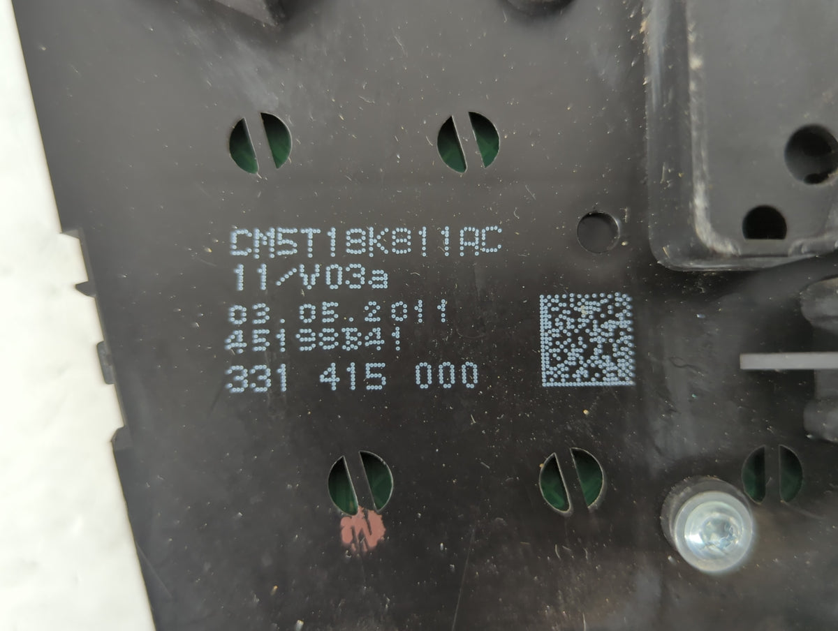2012 Ford Focus Radio AM FM Cd Player Receiver Replacement P/N:CM5T18K811AC OEM Used Auto Parts - Oemusedautoparts1.com