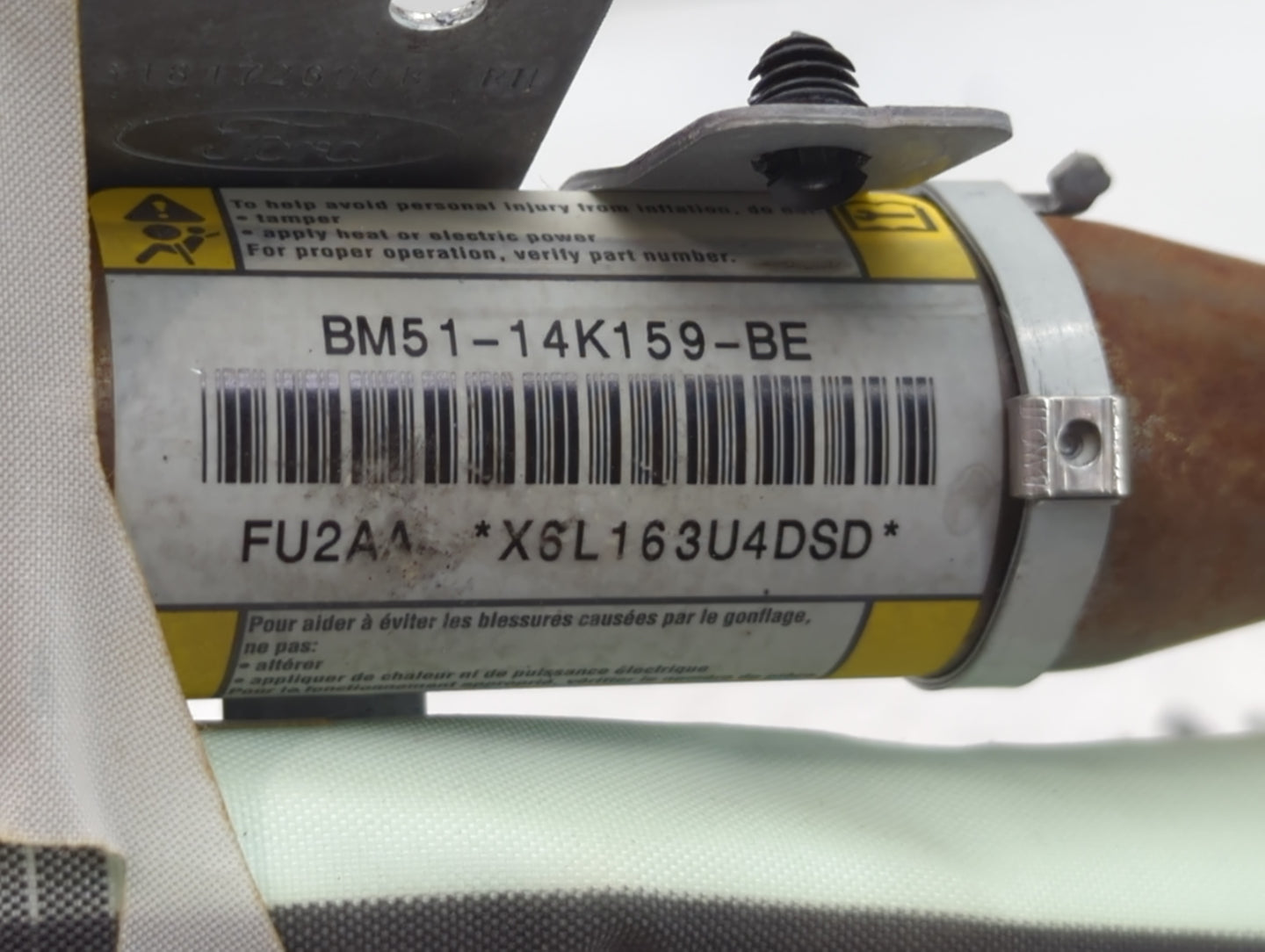 2012-2012 Ford Focus Passenger Curtain Air Bag Oem - Oemusedautoparts1.com