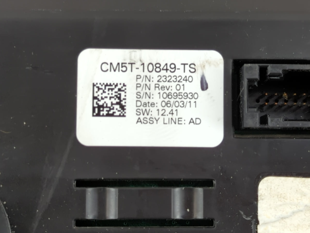 2012 Ford Focus Instrument Cluster Speedometer Gauges Miles:111K Fits OEM Used Auto Parts - Oemusedautoparts1.com