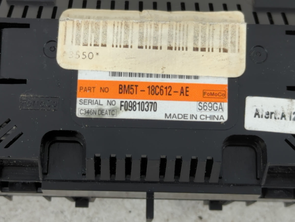 2012 Ford Focus Climate Control Module Temperature AC/Heater Replacement P/N:BM5T-18C612-AE Fits OEM Used Auto Parts - Oemus