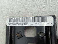2012 Ford Focus Center Console Armrest Cover Lid P/N:1080843X-08-MS Fits OEM Used Auto Parts - Oemusedautoparts1.com