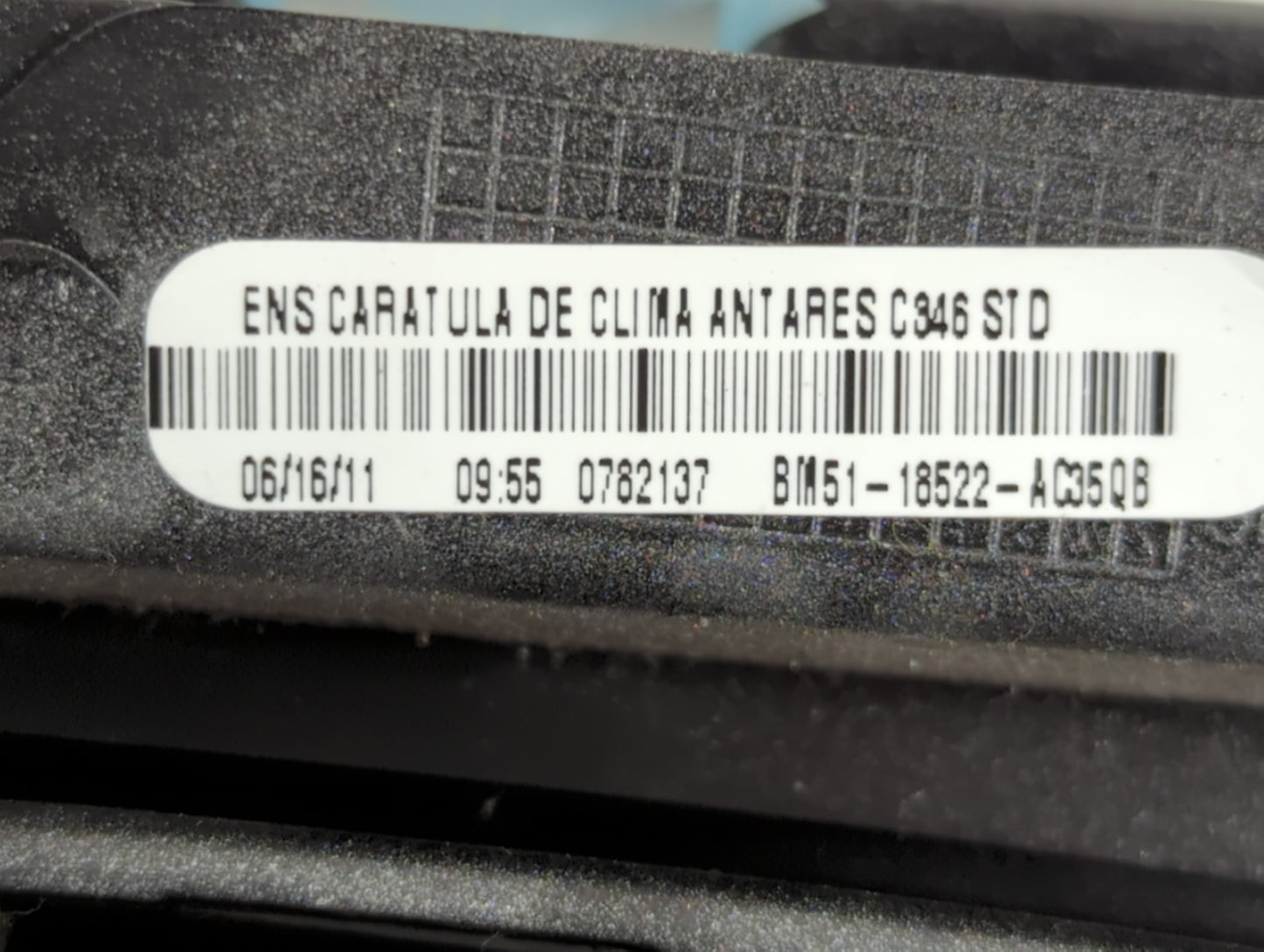 2012 Ford Focus Climate Control Module Temperature AC/Heater Replacement P/N:BM51-18522-AC Fits OEM Used Auto Parts - Oemuse
