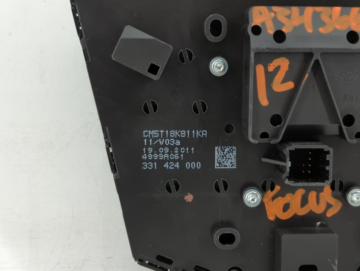 2012-2013 Ford Focus Radio Control Panel - Oemusedautoparts1.com
