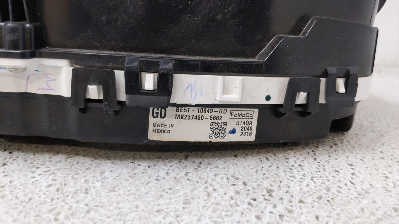 2011-2012 Ford Fusion Instrument Cluster Speedometer Gauges P/N:BE5T-10849-GD Fits Fits 2011 2012 OEM Used Auto Parts - Oemu