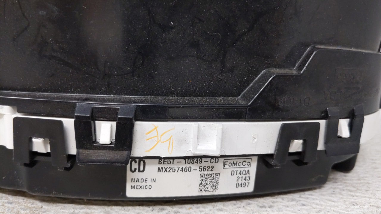 2011-2012 Ford Fusion Instrument Cluster Speedometer Gauges P/N:BE5T-10849-CD Fits Fits 2011 2012 OEM Used Auto Parts - Oemu