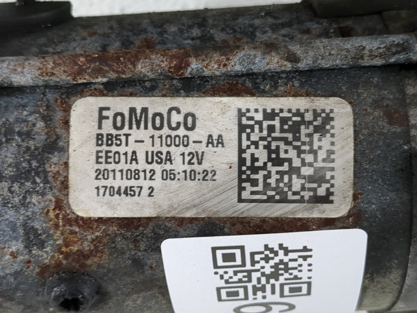 2011-2012 Ford Fusion Car Starter Motor Solenoid OEM P/N:EE01A 8S4T-11000-AA Fits OEM Used Auto Parts - Oemusedautoparts1.co