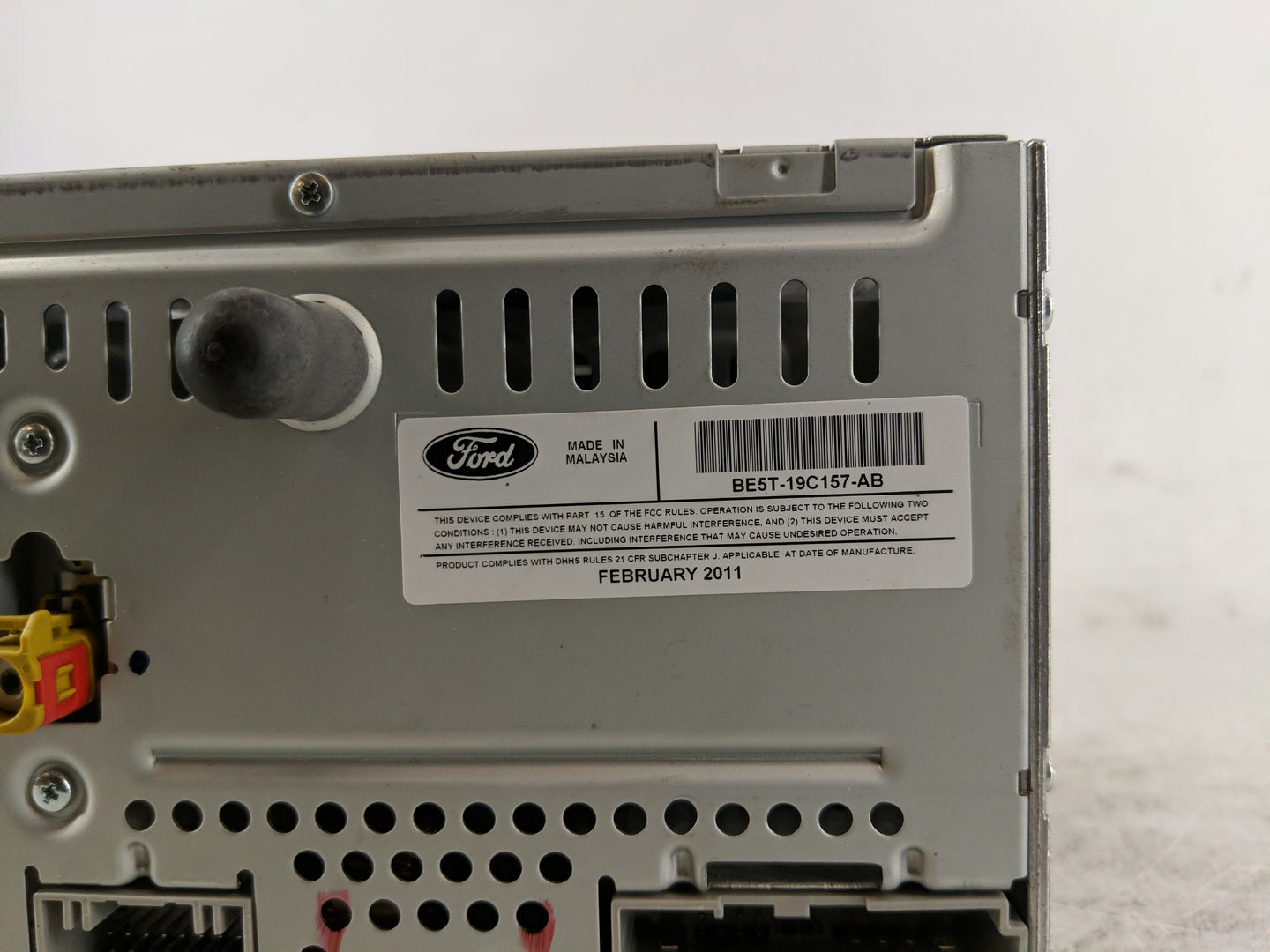 2010-2012 Ford Fusion Radio AM FM Cd Player Receiver Replacement P/N:BE5T-19C157-AB Fits Fits 2010 2011 2012 OEM Used Auto P