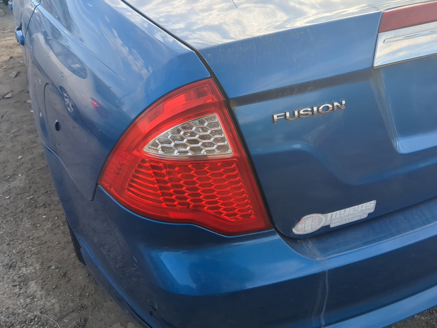 2010-2012 Ford Fusion Tail Light Assembly Driver Left OEM Fits Fits 2010 2011 2012 OEM Used Auto Parts - Oemusedautoparts1.c