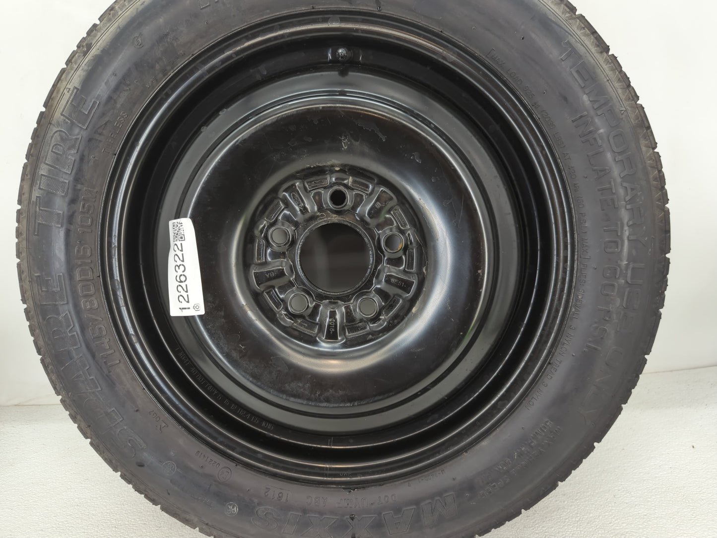 2006-2012 Ford Fusion Spare Donut Tire Wheel Rim Oem - Oemusedautoparts1.com