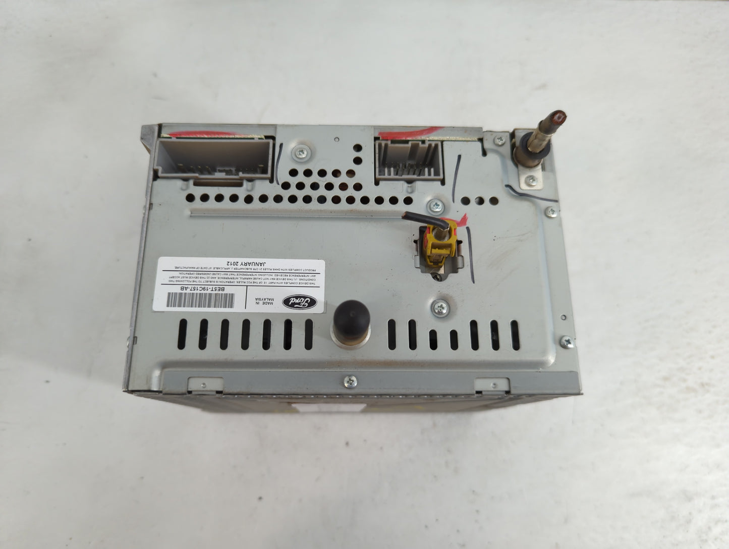 2012 Ford Fusion Radio AM FM Cd Player Receiver Replacement P/N:BE5T-19C157-AB Fits OEM Used Auto Parts - Oemusedautoparts1.