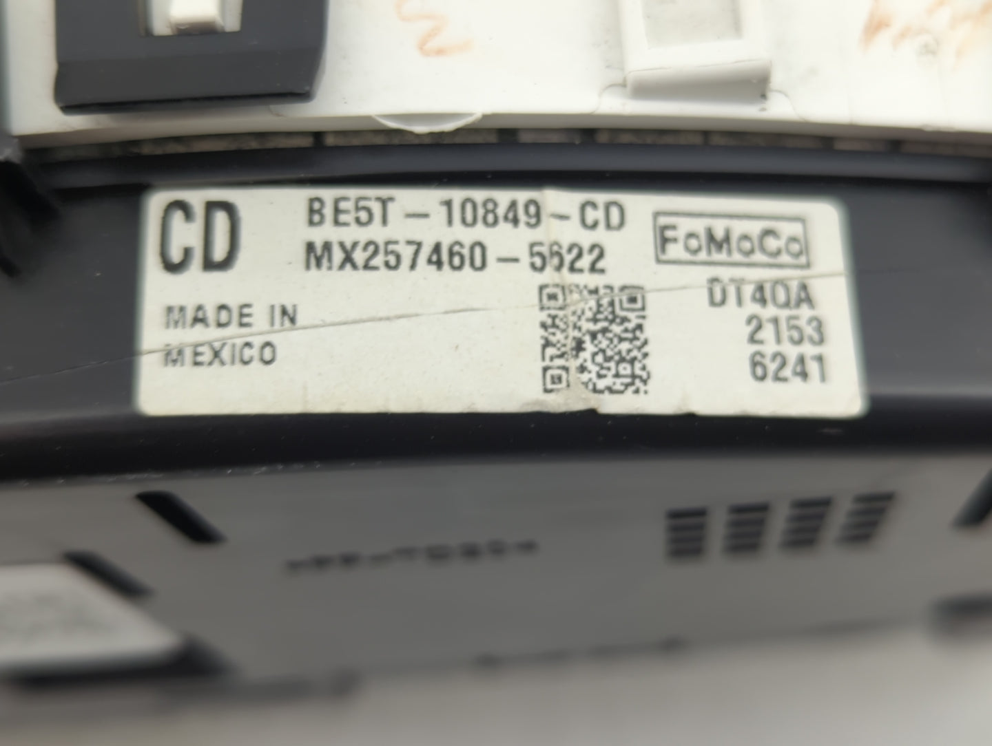 2011-2012 Ford Fusion Instrument Cluster Speedometer Gauges P/N:BE5T-10849-CD Fits Fits 2011 2012 OEM Used Auto Parts - Oemu