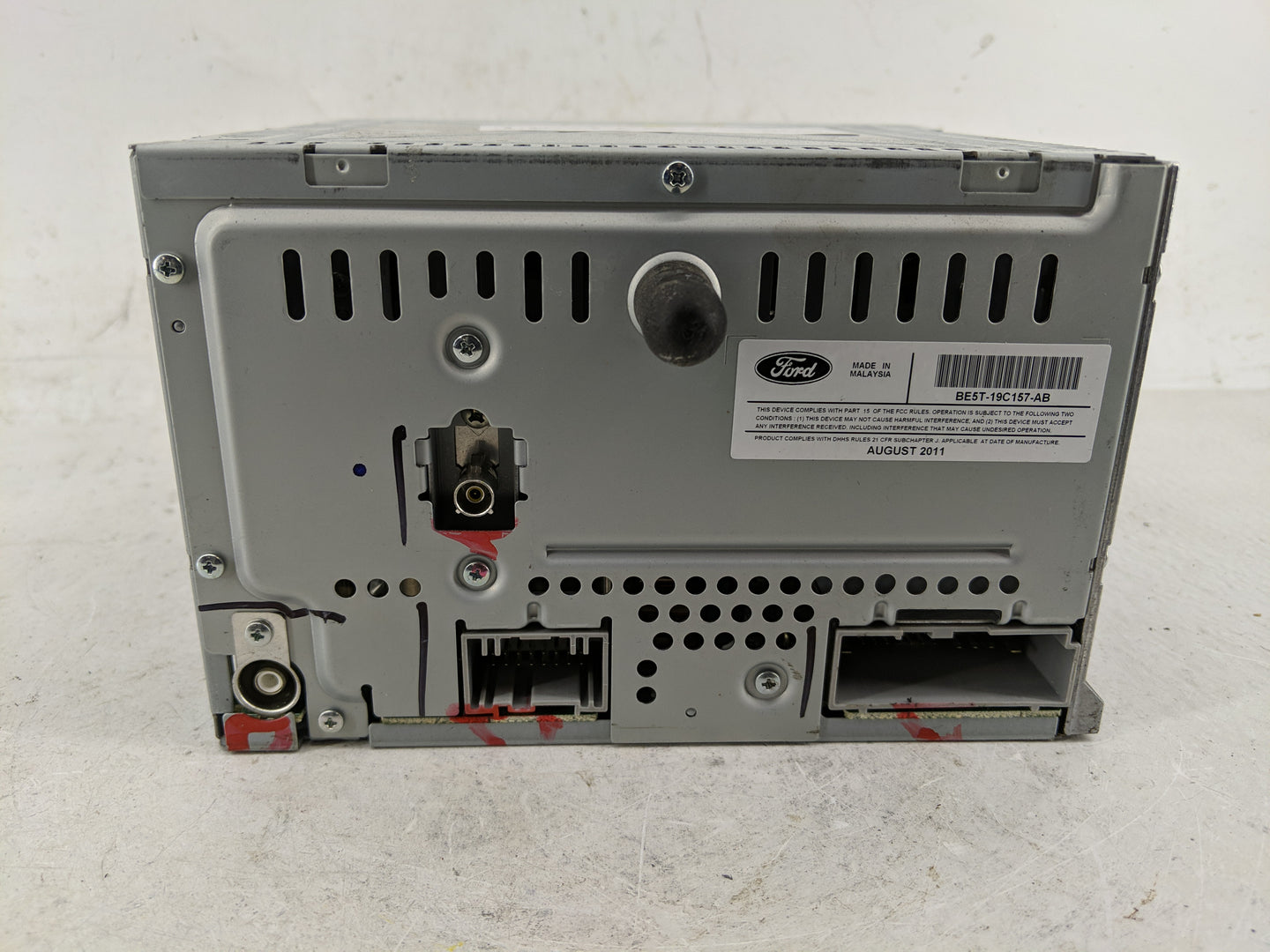2011-2012 Ford Fusion Radio AM FM Cd Player Receiver Replacement P/N:BE5T-19C157-AB BE5T-18D822-AB Fits Fits 2011 2012 OEM U