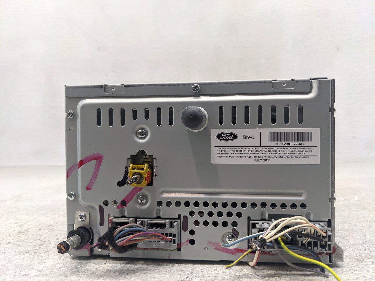 2011-2012 Ford Fusion Radio AM FM Cd Player Receiver Replacement P/N:BE5T-18D822-AB BE5T-19C157-AB Fits Fits 2011 2012 OEM U