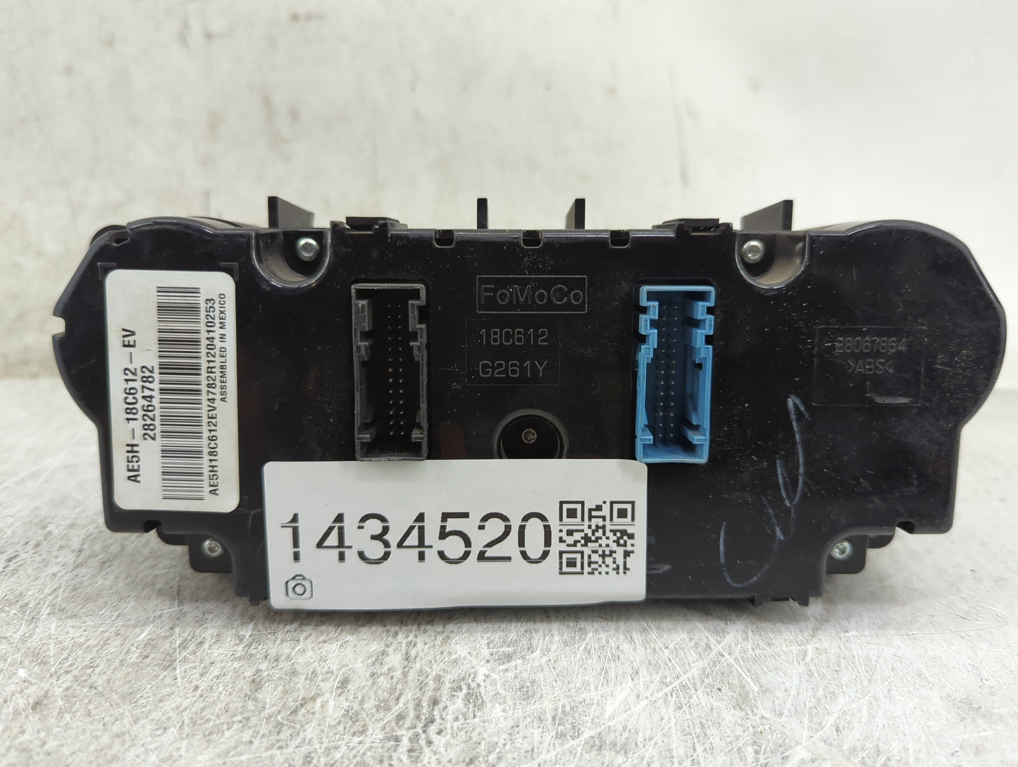 2010-2012 Ford Fusion Climate Control Module Temperature AC/Heater Replacement P/N:AE5H-18C612-EV 28264782 Fits OEM Used Aut