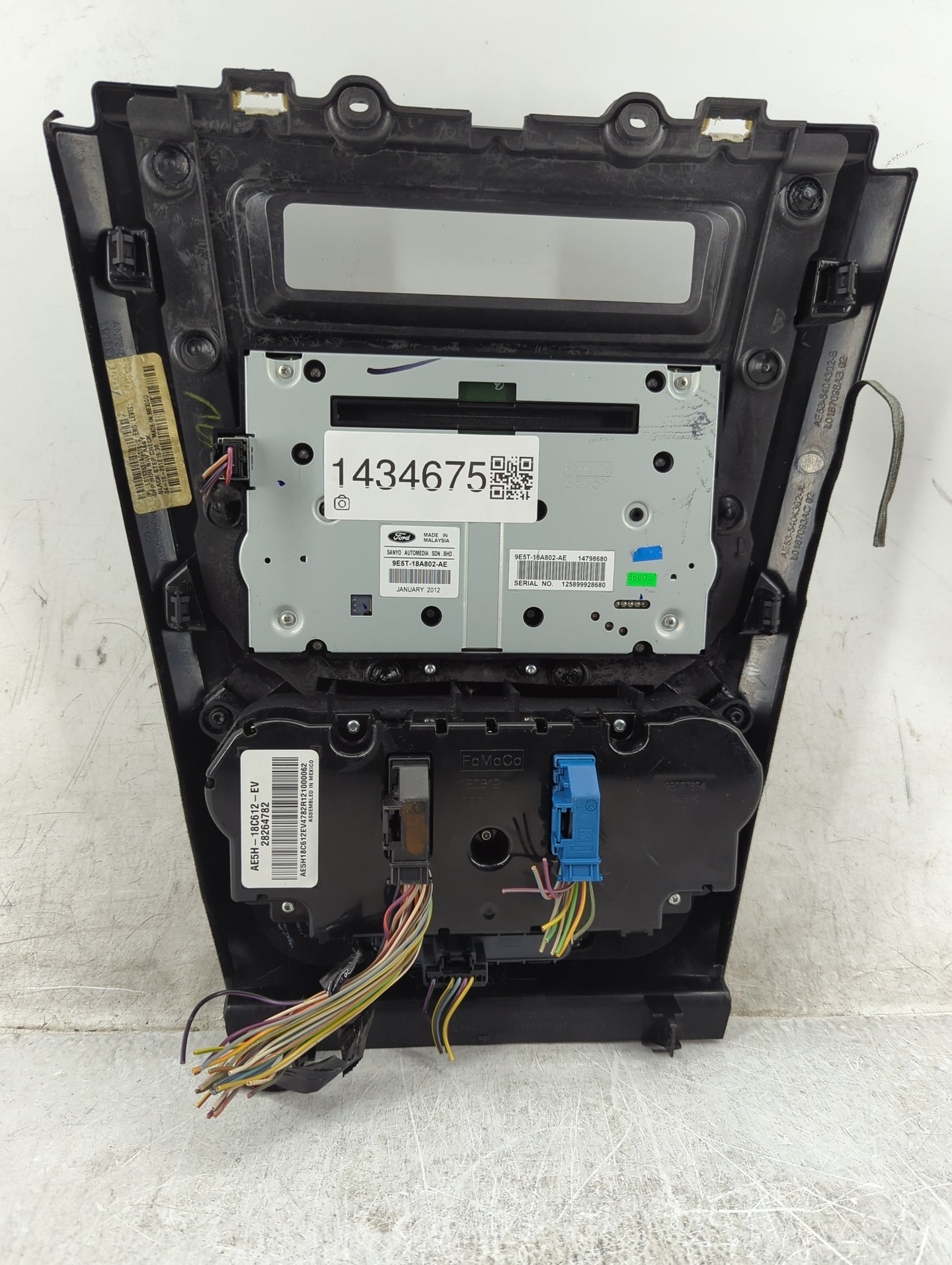 2010-2012 Ford Fusion Radio AM FM Cd Player Receiver Replacement P/N:9E5T-18A802-AE AE5H-18C612-EV Fits Fits 2010 2011 2012 