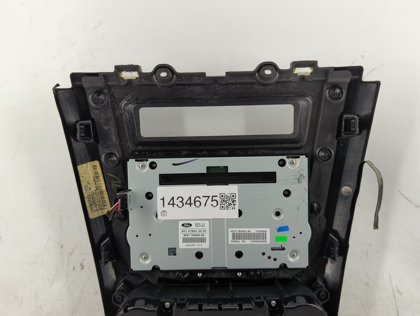 2010-2012 Ford Fusion Radio AM FM Cd Player Receiver Replacement P/N:9E5T-18A802-AE AE5H-18C612-EV Fits Fits 2010 2011 2012 