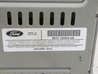 2011-2012 Ford Fusion Radio AM FM Cd Player Receiver Replacement P/N:BE5T-18D822-AB Fits Fits 2011 2012 OEM Used Auto Parts 