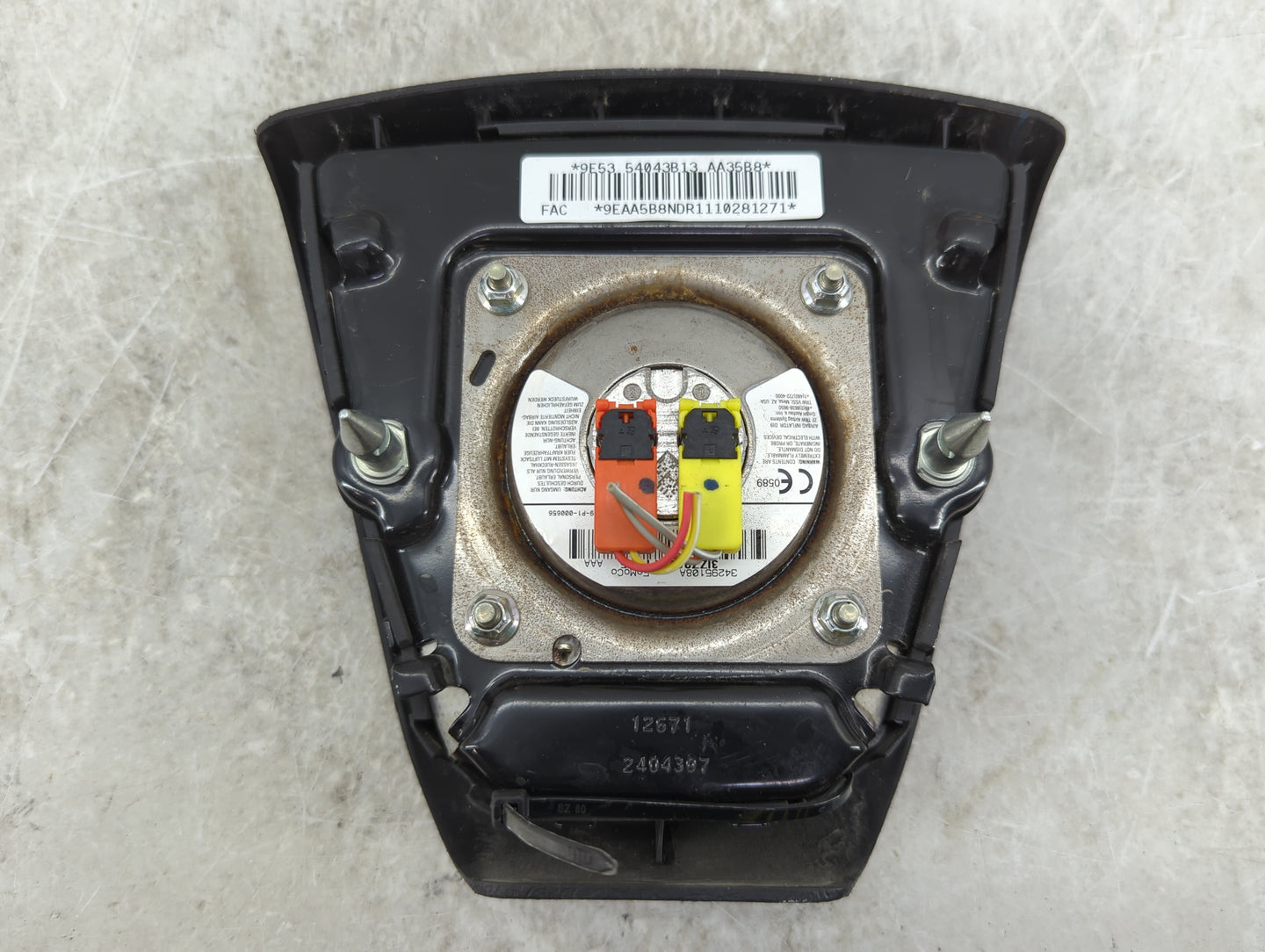 2012 Ford Fusion Air Bag Driver Left Steering Wheel Mounted P/N:9E53 54043B13 AA35B8 9EAA5B8NDR1110281271 Fits OEM Used Auto
