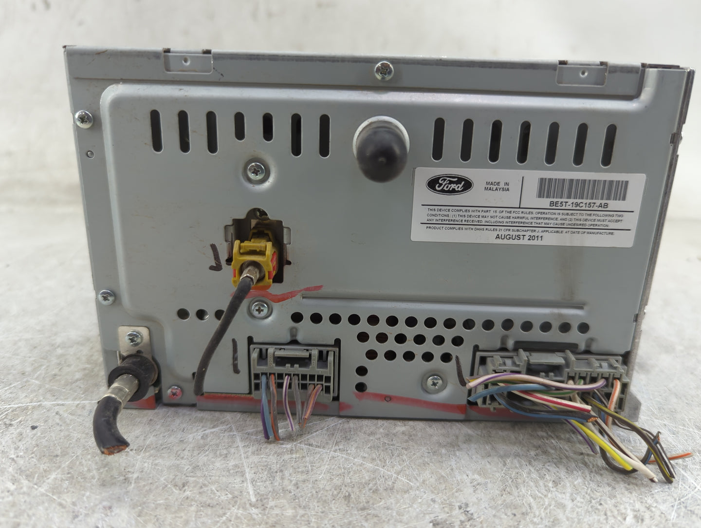 2012 Ford Fusion Radio AM FM Cd Player Receiver Replacement P/N:BE5T-19C157-AB Fits OEM Used Auto Parts - Oemusedautoparts1.