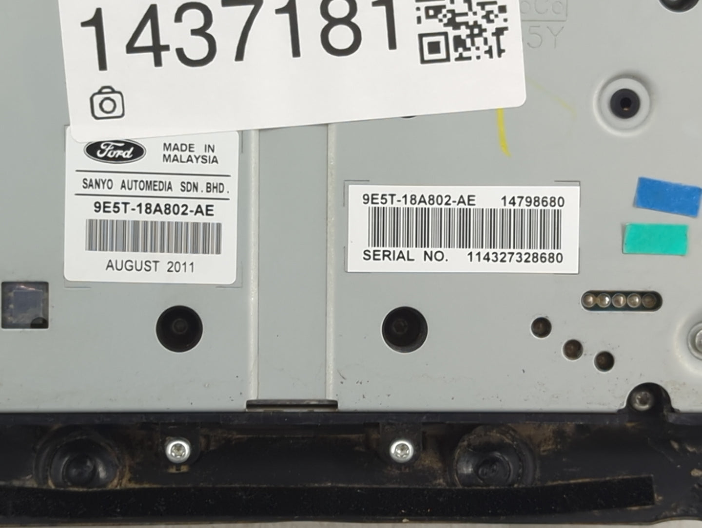 2010-2012 Ford Fusion Radio Control Panel - Oemusedautoparts1.com