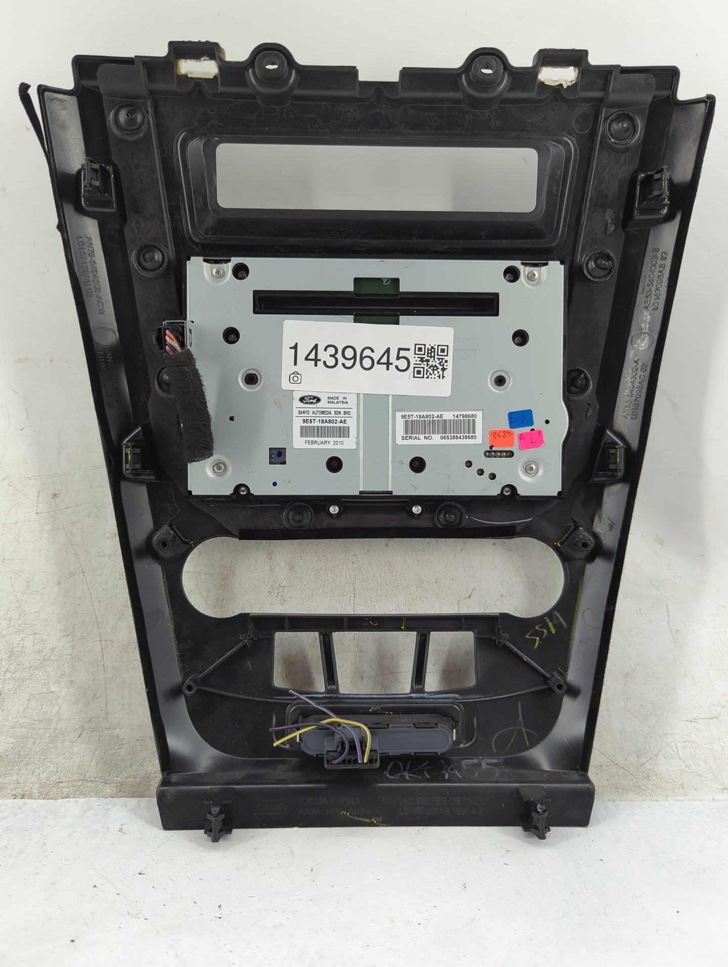 2010-2012 Ford Fusion Climate Control Module Temperature AC/Heater Replacement P/N:9E5T-18A802-AE 14798680 Fits OEM Used Aut