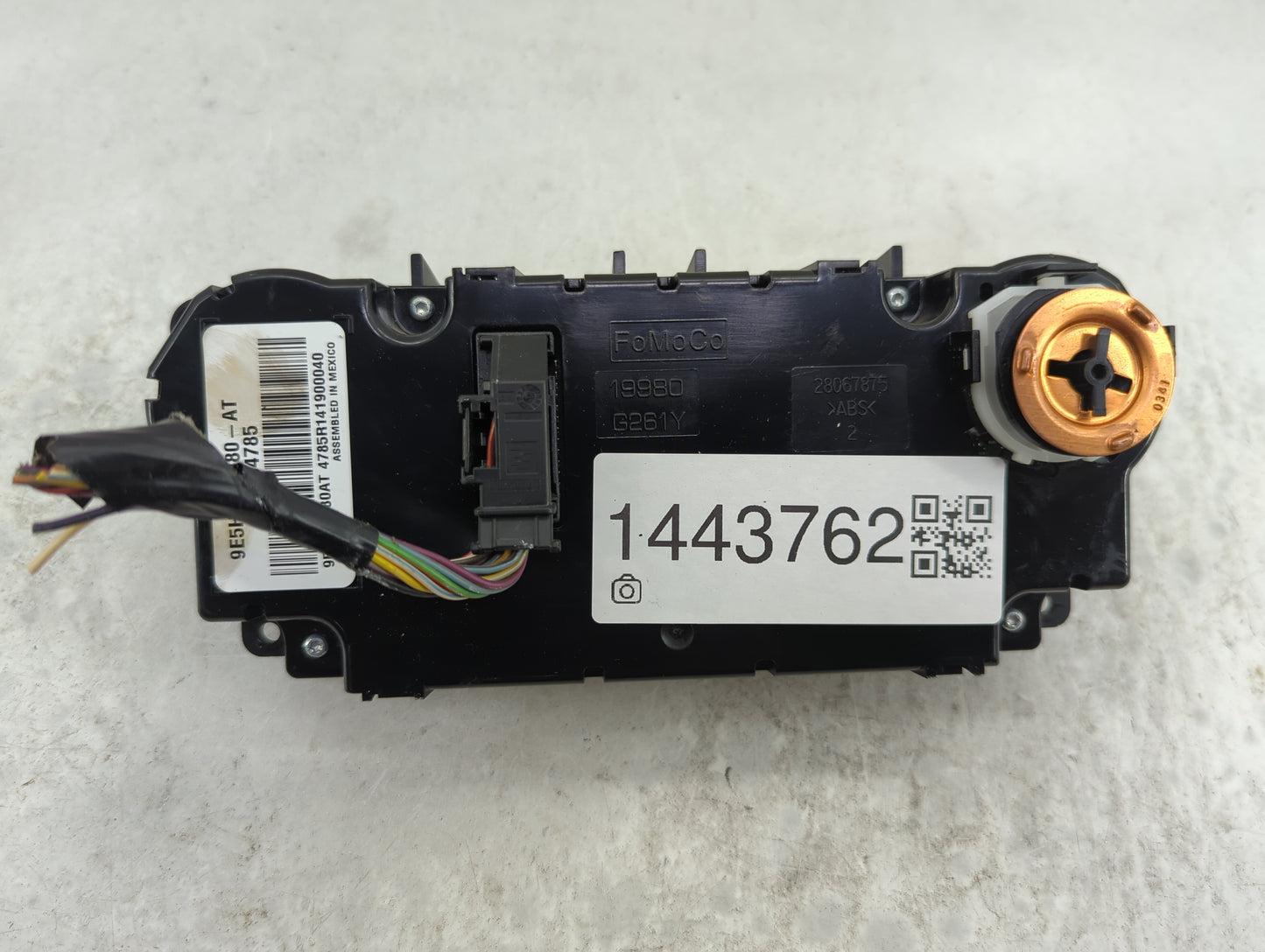 2010-2012 Ford Fusion Climate Control Module Temperature AC/Heater Replacement P/N:9E5H-19980-AT 9E5H19980AT Fits OEM Used A