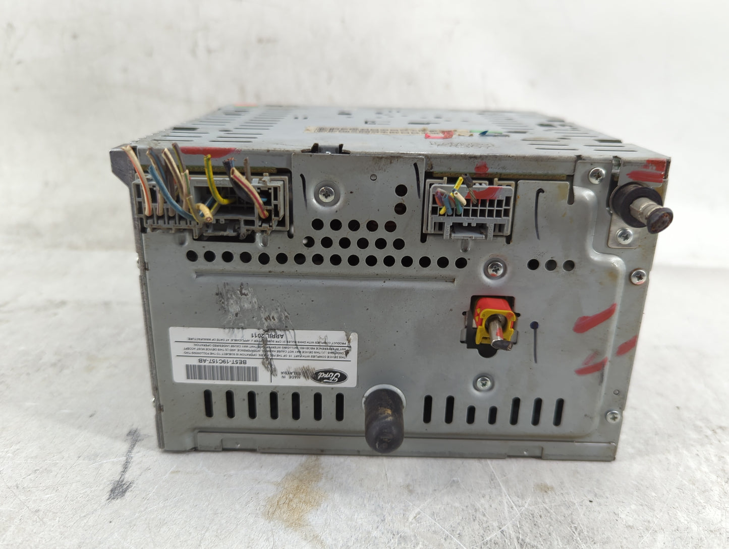2010-2012 Ford Fusion Radio AM FM Cd Player Receiver Replacement P/N:BE5T-19C157-AB Fits Fits 2010 2011 2012 OEM Used Auto P