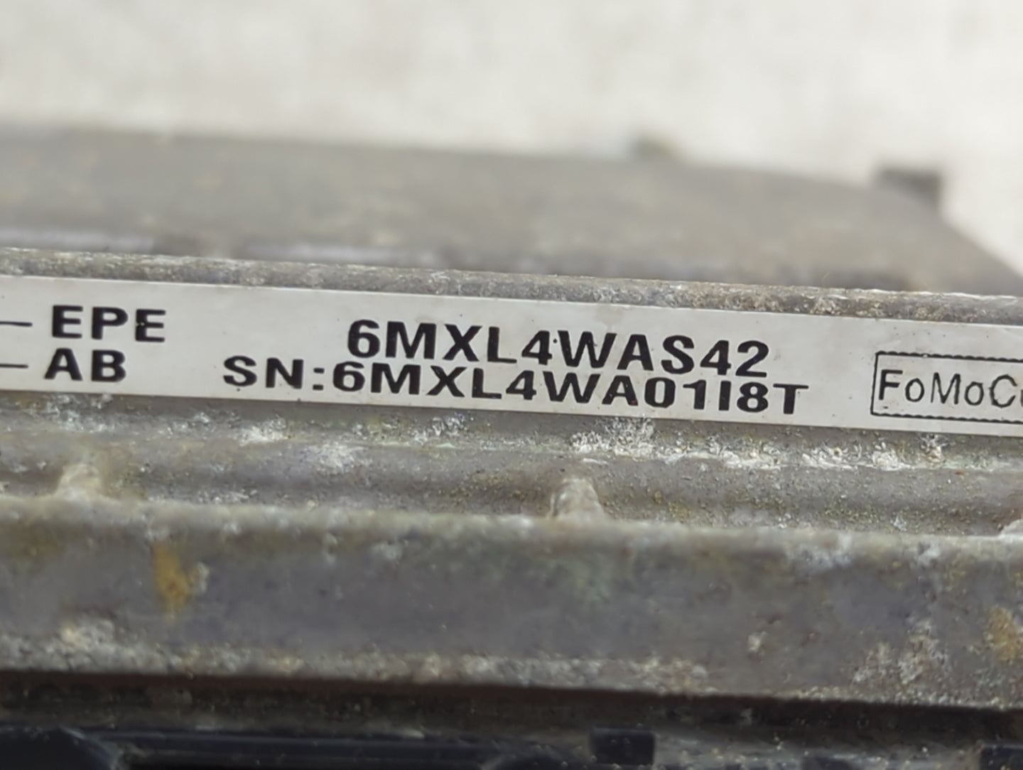 2011-2012 Ford Fusion PCM Engine Control Computer ECU ECM PCU OEM P/N:6MXL4WAS42 Fits Fits 2011 2012 OEM Used Auto Parts - O