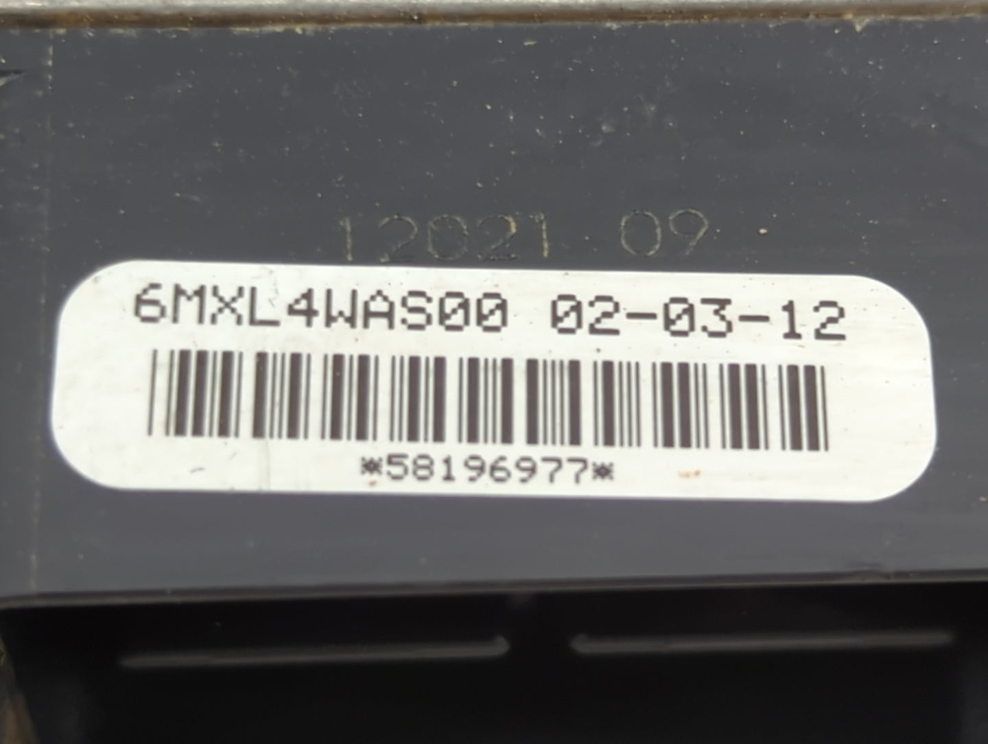 2011-2012 Ford Fusion PCM Engine Control Computer ECU ECM PCU OEM P/N:6MXL4WAS00 58196977 Fits Fits 2011 2012 OEM Used Auto 