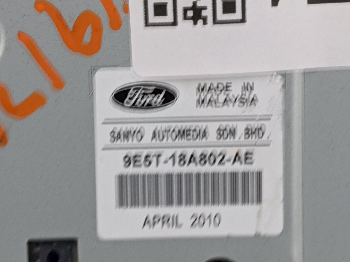 2010-2012 Ford Fusion Radio Control Panel 1473671 - Oemusedautoparts1.com
