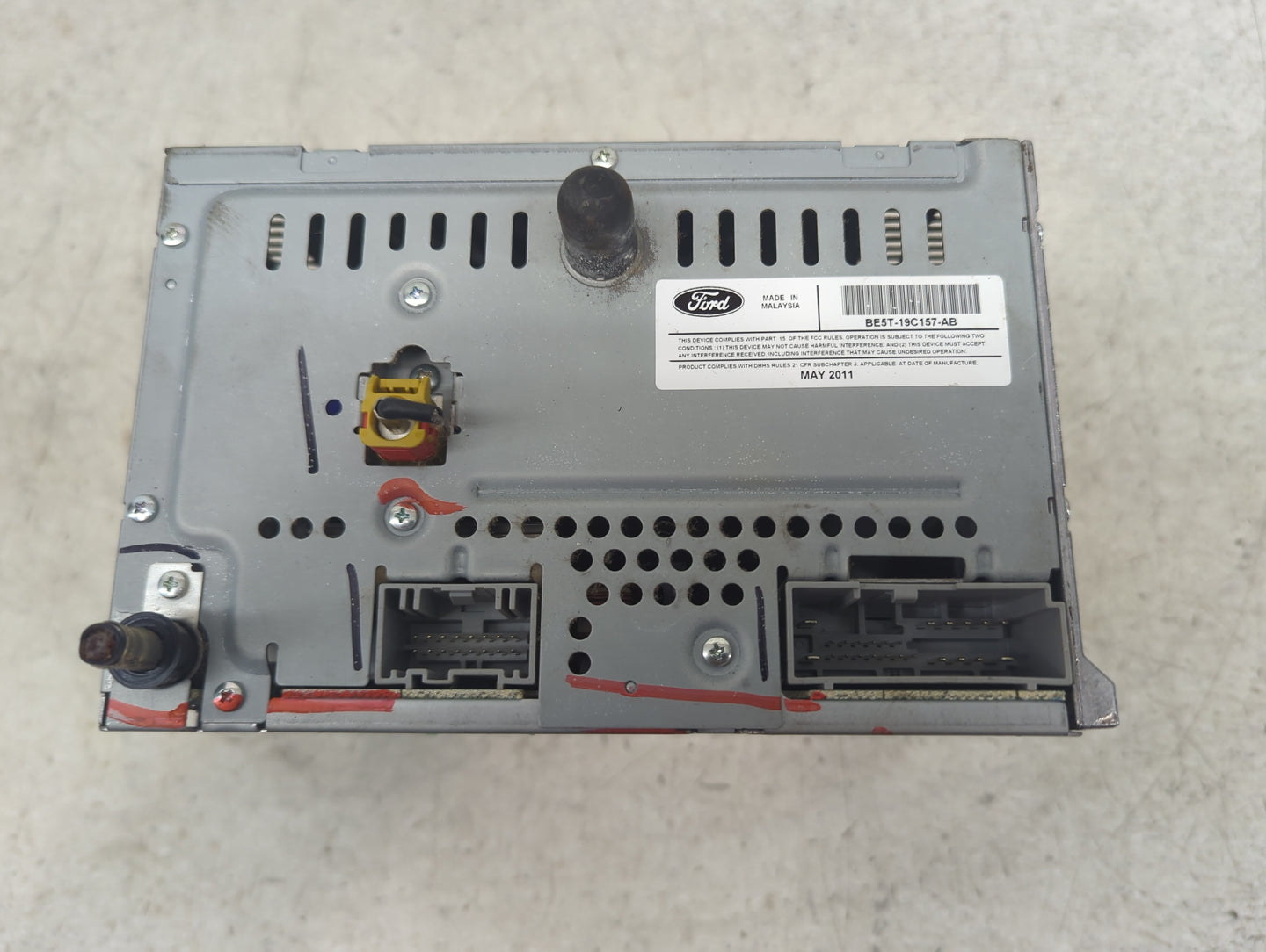 2010-2012 Ford Fusion Radio AM FM Cd Player Receiver Replacement P/N:BE5T-19C157-AB Fits Fits 2010 2011 2012 OEM Used Auto P