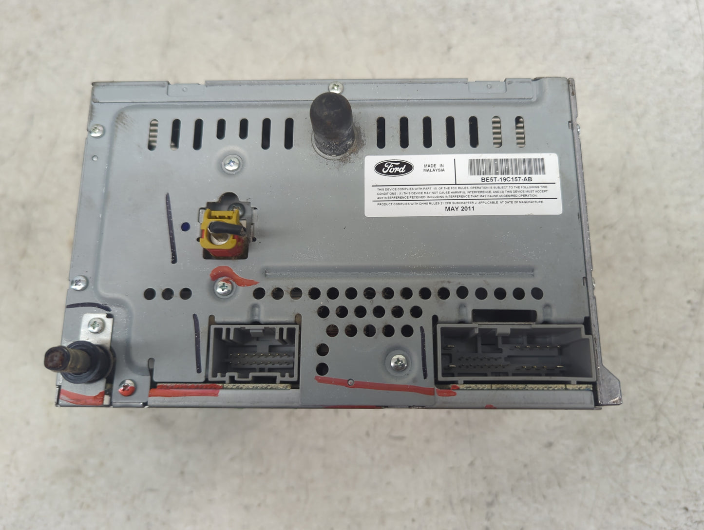2010-2012 Ford Fusion Radio AM FM Cd Player Receiver Replacement P/N:BE5T-19C157-AB Fits Fits 2010 2011 2012 OEM Used Auto P