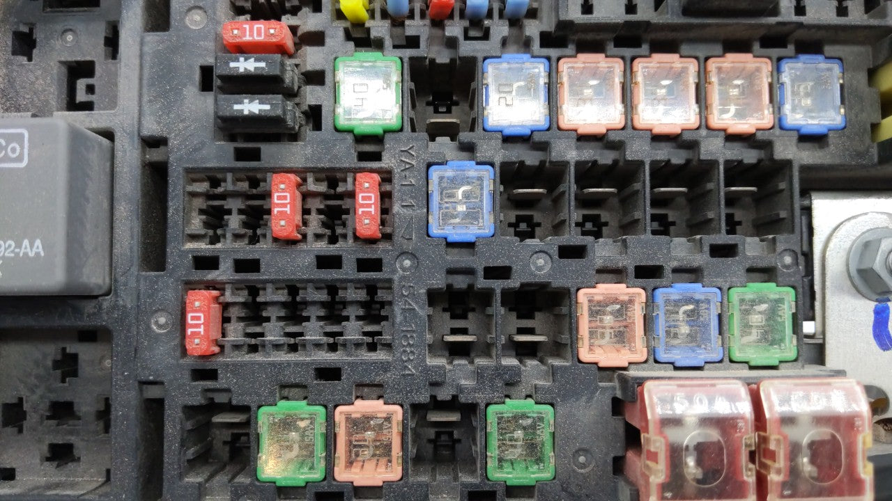 2010-2012 Ford Fusion Fusebox Fuse Box Panel Relay Module P/N:6E5T-14A003-AB Fits Fits 2010 2011 2012 OEM Used Auto Parts - 