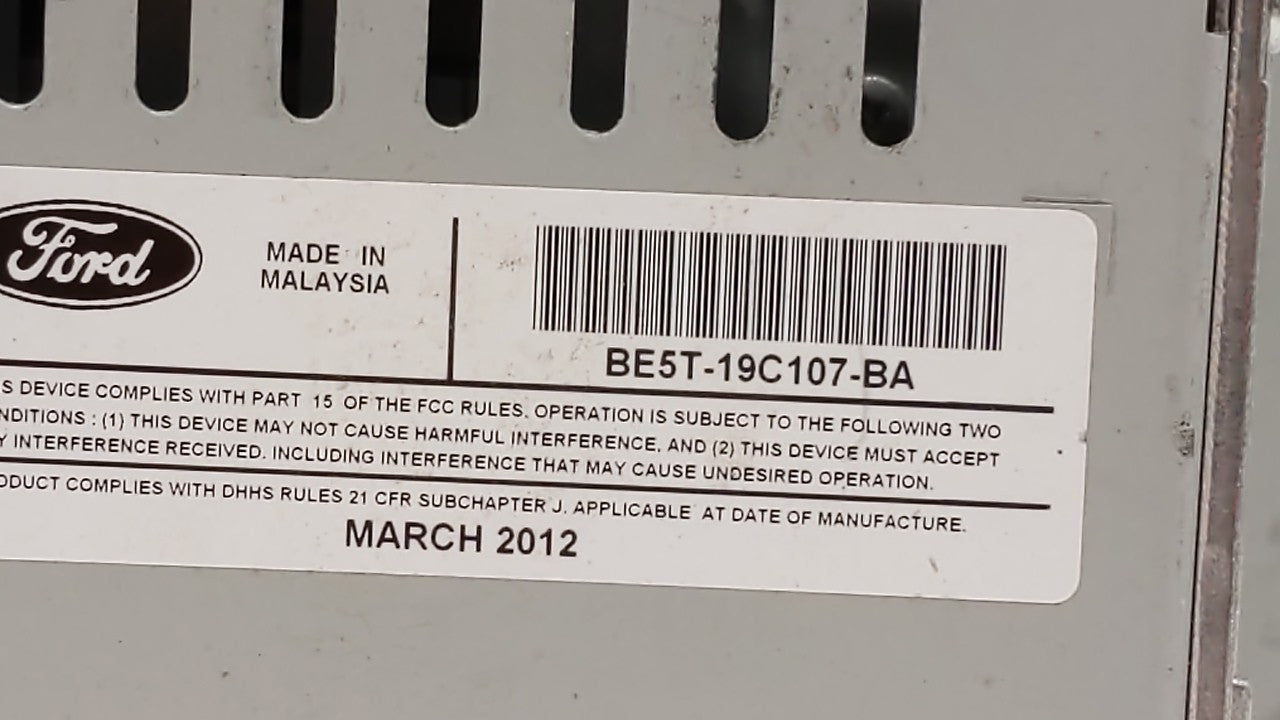 2011-2012 Ford Fusion Am Fm Cd Player Radio Receiver - Oemusedautoparts1.com