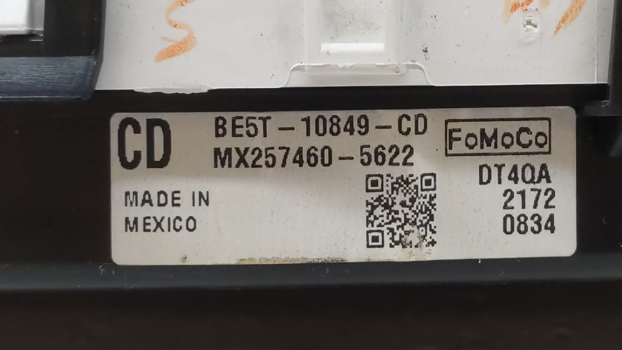 2011-2012 Ford Fusion Instrument Cluster Speedometer Gauges P/N:BE5T-10849-CD Fits Fits 2011 2012 OEM Used Auto Parts - Oemu
