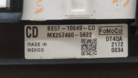2011-2012 Ford Fusion Instrument Cluster Speedometer Gauges P/N:BE5T-10849-CD Fits Fits 2011 2012 OEM Used Auto Parts - Oemu