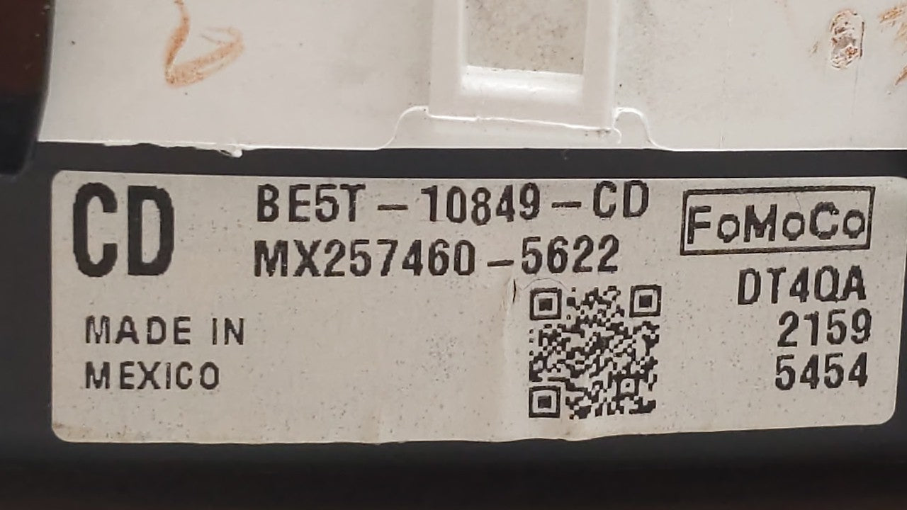 2011-2012 Ford Fusion Instrument Cluster Speedometer Gauges P/N:BE5T-10849-CD Fits Fits 2011 2012 OEM Used Auto Parts - Oemu