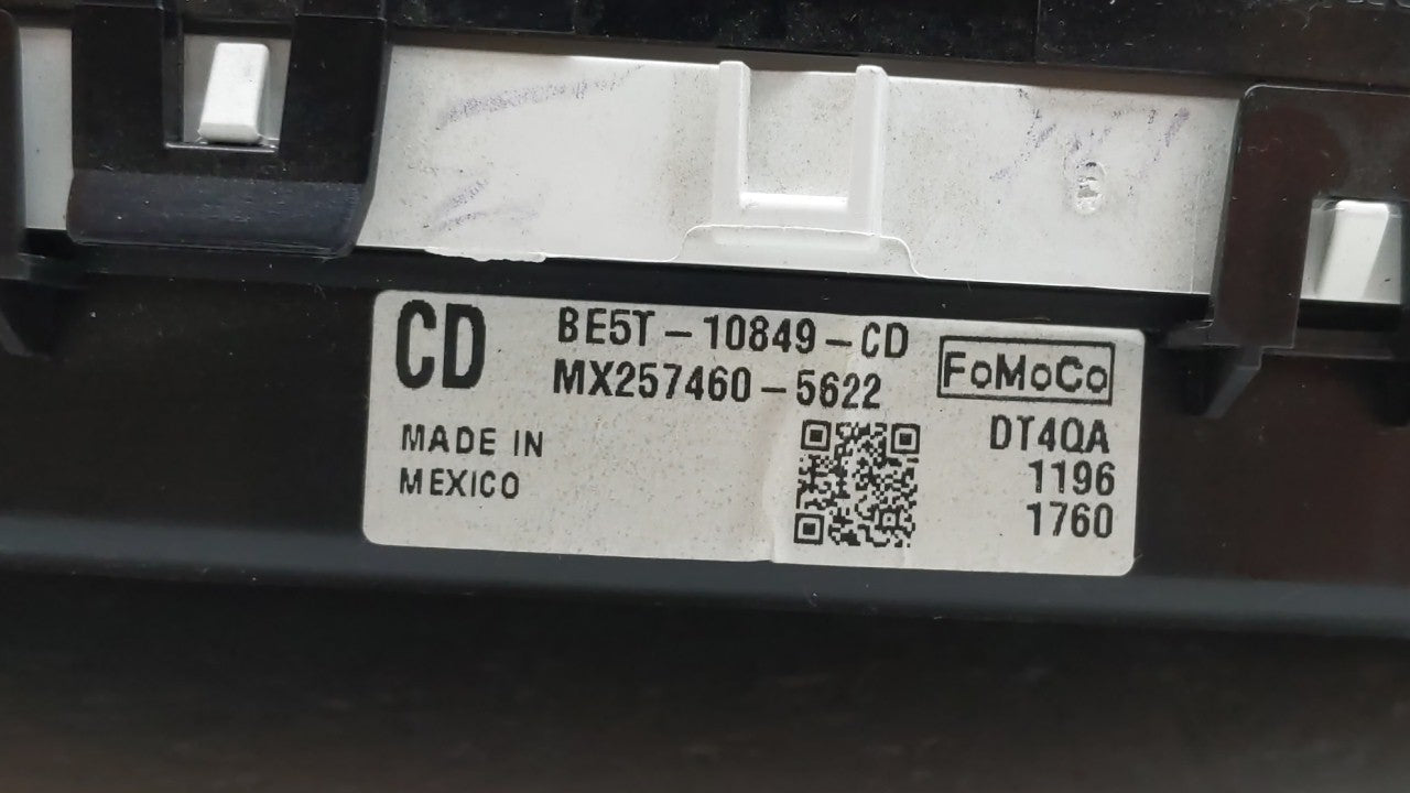 2011-2012 Ford Fusion Instrument Cluster Speedometer Gauges P/N:BE5T-10849-CD Fits Fits 2011 2012 OEM Used Auto Parts - Oemu