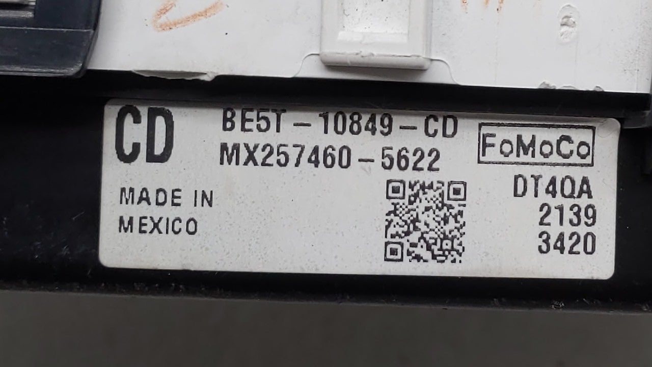 2011-2012 Ford Fusion Instrument Cluster Speedometer Gauges P/N:BE5T-10849-CD Fits Fits 2011 2012 OEM Used Auto Parts - Oemu